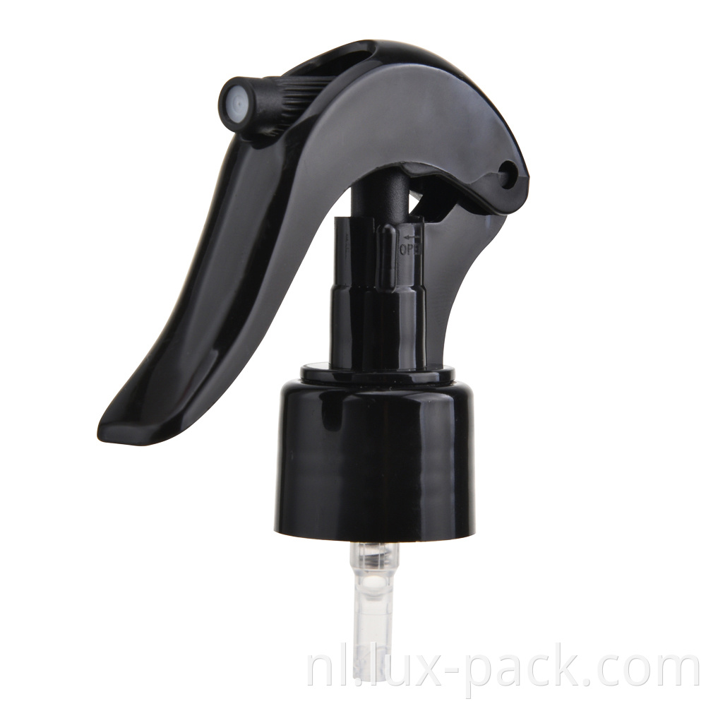Bill 20/24/28/410 100 ml Huishoudelijke plastic pompkop Mini Trigger Spray Black voor fles
